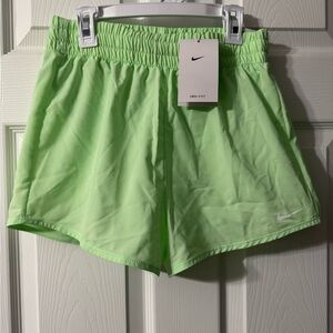 Nike Girls Lime Green Athletic Shorts